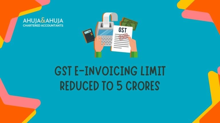 GST E-Invoicing Limit Reduced to 5 Crores from 1st August, 2023