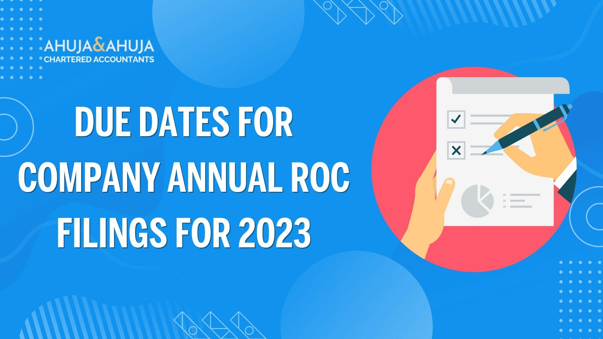 Due Dates for Company Annual ROC Filings for 2023