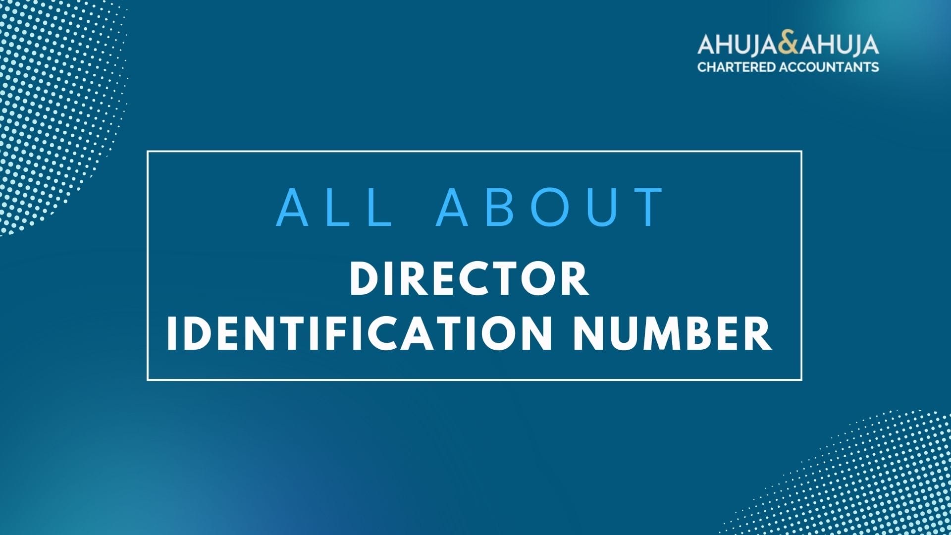 Director Identification Number
