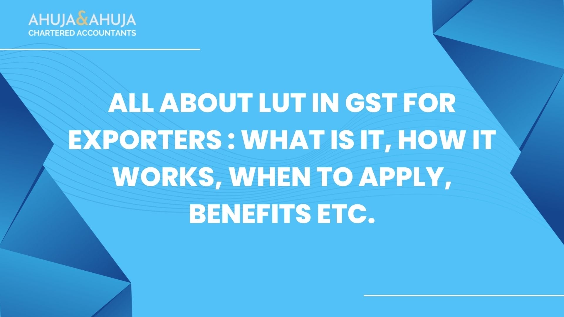 LUT in GST for Exporters