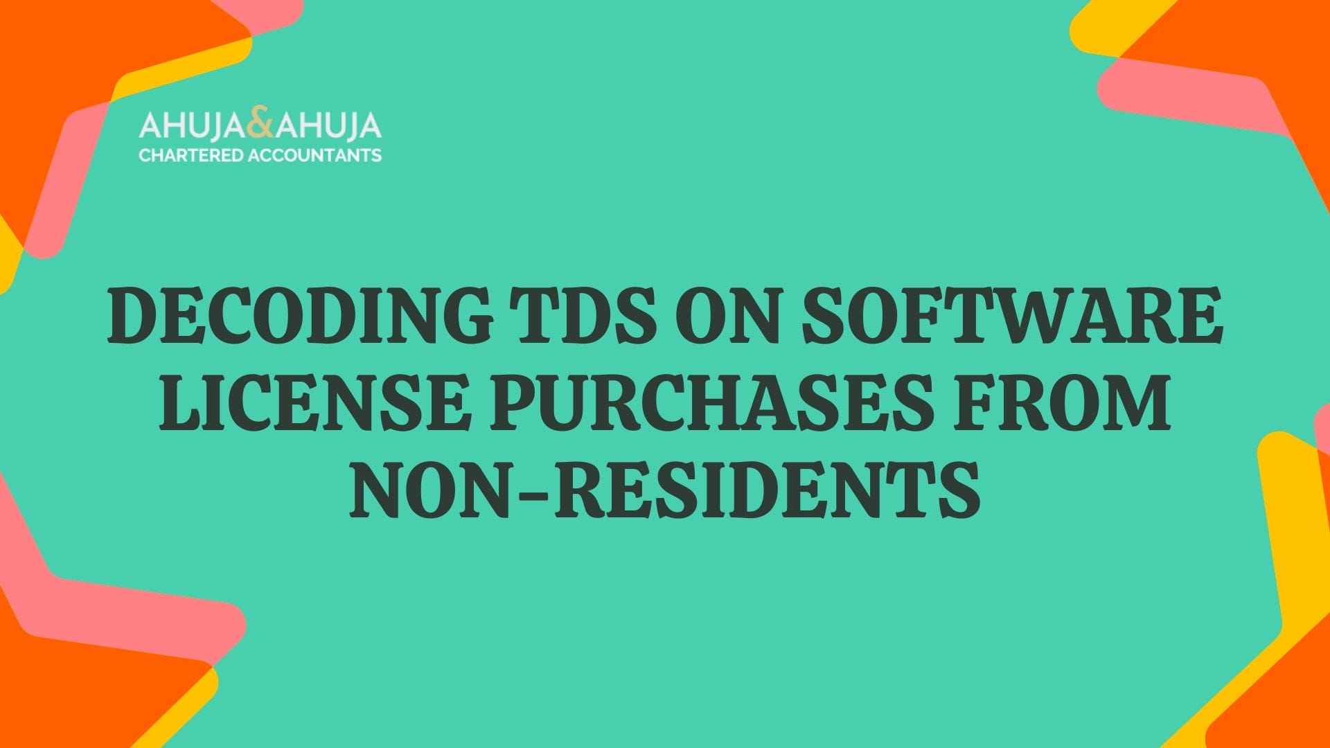TDS on Software License Purchases from Non-Residents