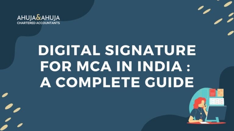 Digital Signature for MCA in India