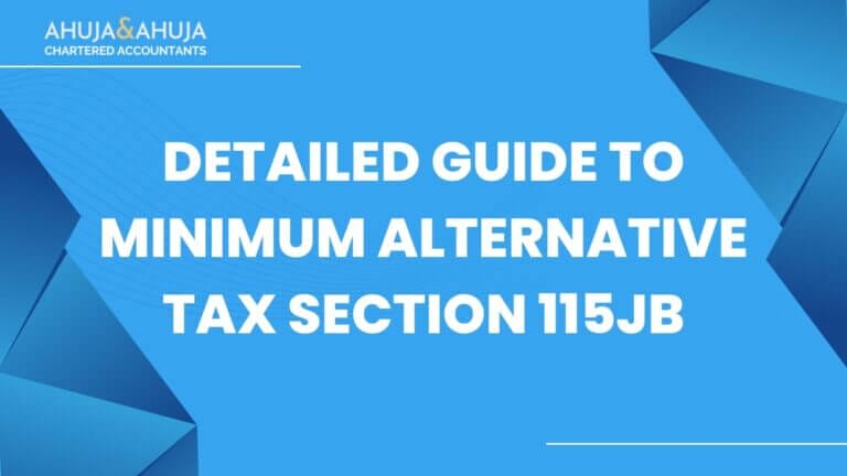 Minimum Alternative Tax Section 115JB