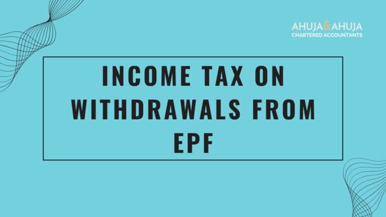 Income Tax on Withdrawals from EPF